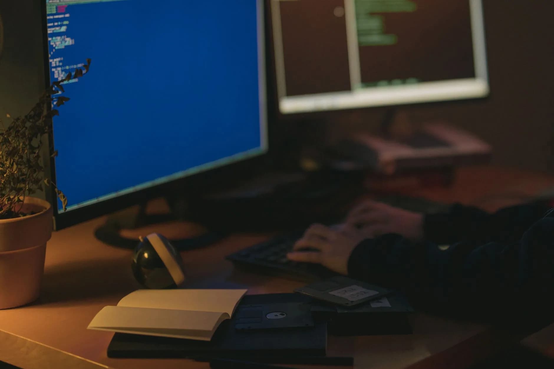 A developer working against a hosted server over SSH