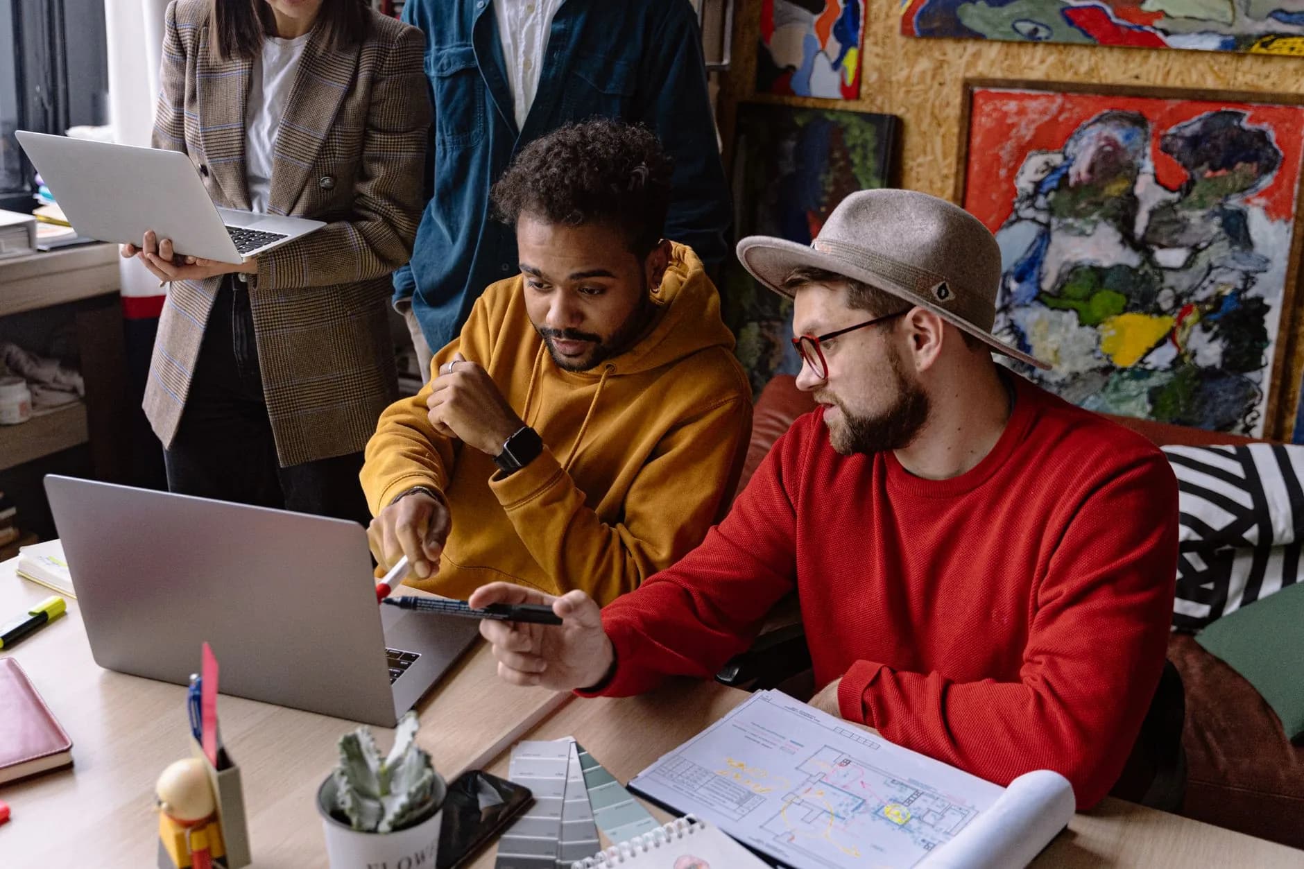 Hosting set up around every kind of project in the studio